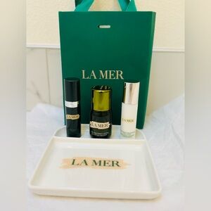 La Mer 4pc Plate, Treatment Lotion, Hydrating Serum, Emulsion Travel Gift Set
